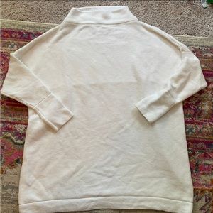 Oversized tunic sweater small white